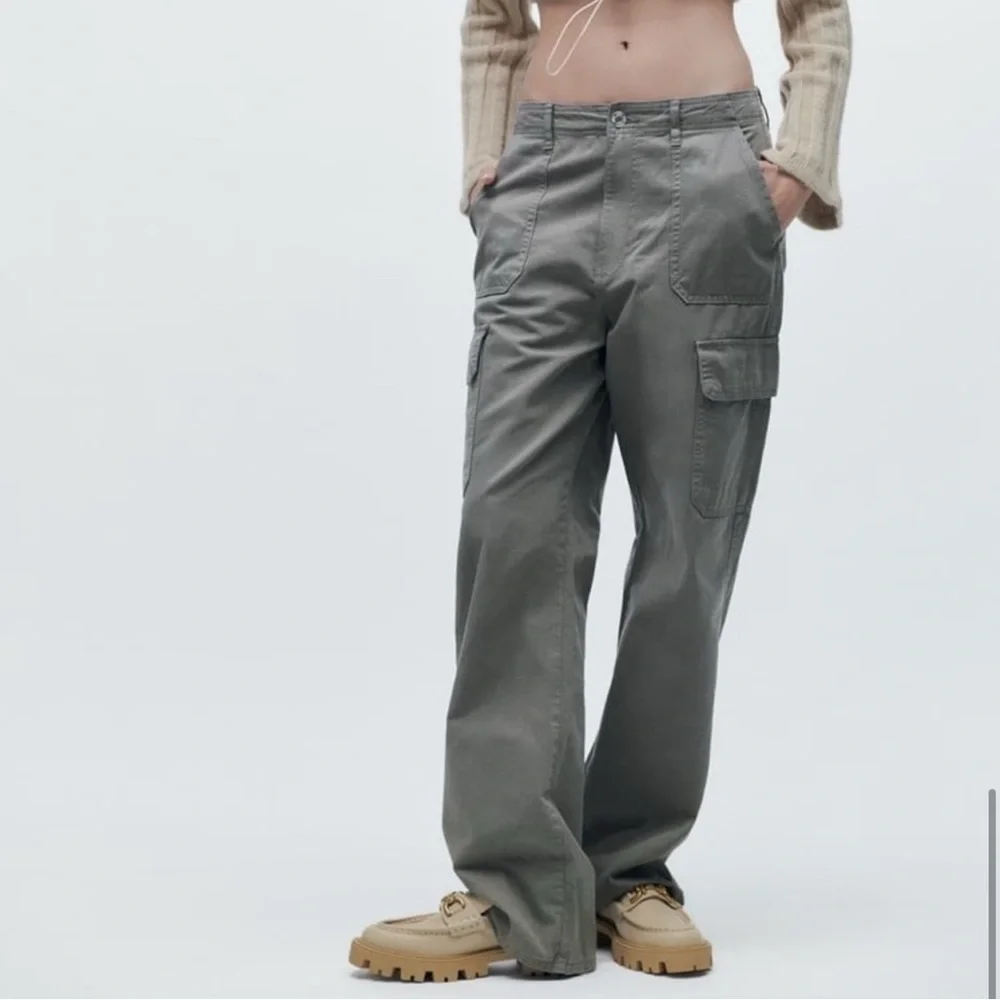 Zara Off White Buckle Leather Lug Sole Loafers - Picture 6 of 11